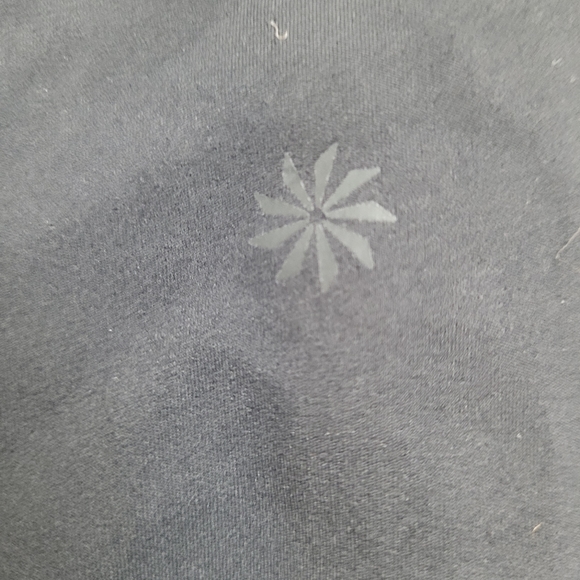 Athleta salutation 7/8 tight high-rise mesh cut-out leggings women's black xs - Picture 4 of 14